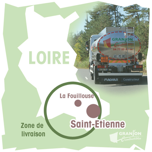 Zone de livraison de carburants dans la Loire